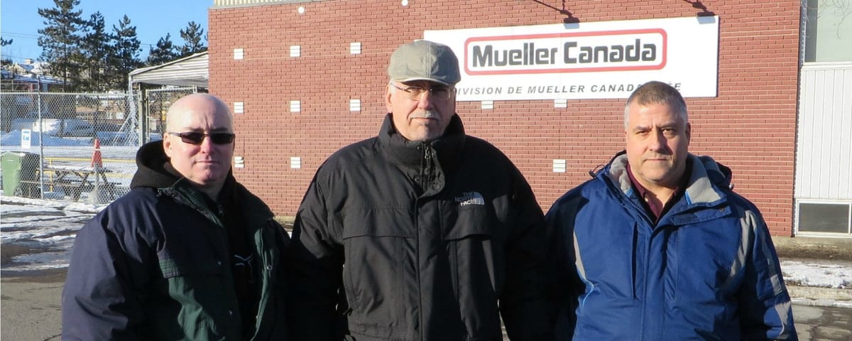 Pierre Dionne Labelle est allé rencontrer les employés de l'usine Mueller de Saint-Jérôme.