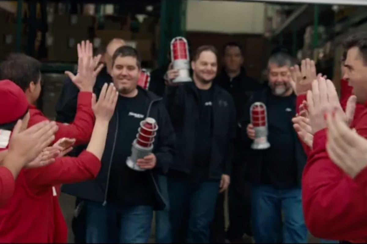 Capture d'écran de la publicité tournée à Saint-Jérôme par Budweiser.