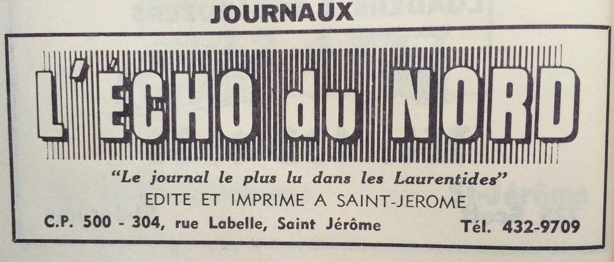 Décès de Marc Fortin, l'esprit de L'Écho du Nord