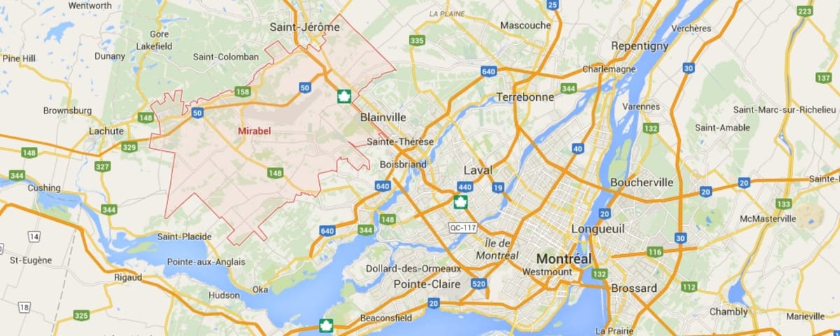 Mirabel est un très grand territoire et l'auteure nous rappelle que la démolition de l'aérogare ne signifie pas que la ville