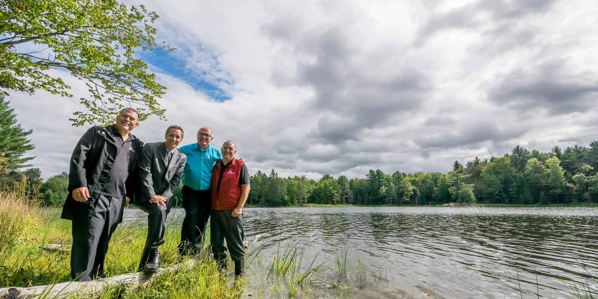 Les élus de Saint-Jérôme impliqués dans le dossier du parc-nature: François Poirier, de l'urbanisme, le maire Stéphane Maher,