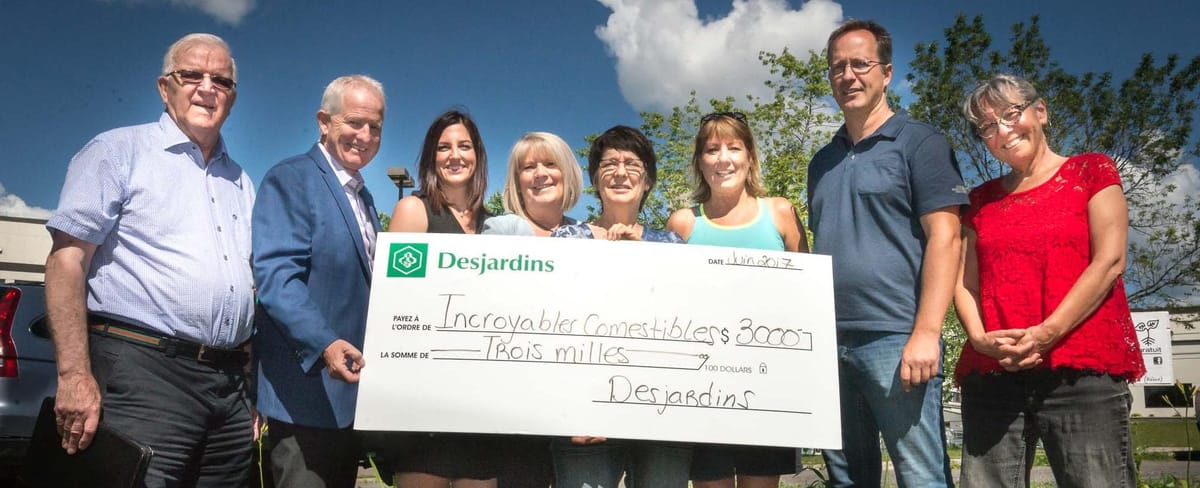 Les Caisses Desjardins soutiennent les Incroyables Comestibles Rivière-du-Nord