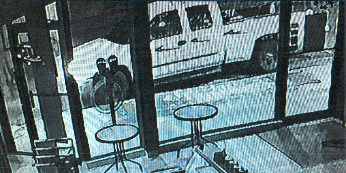 Une camionnette blanche identifiée aux couleurs de l'entreprise National Démolition a servi lors du vol, en décembre 2014.