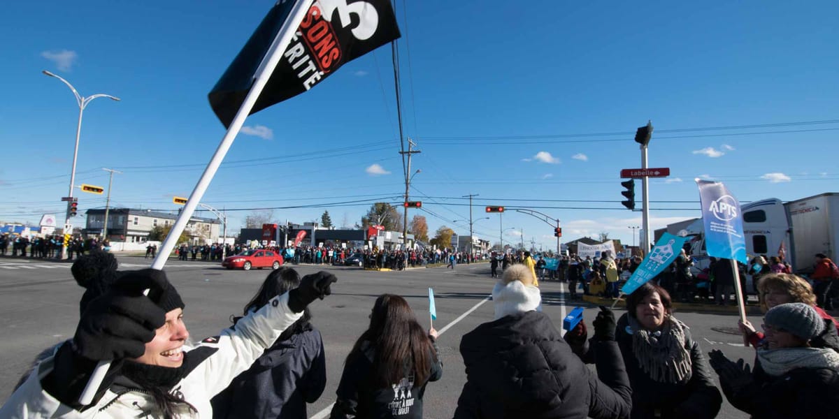 Jour de grève à Saint-Jérôme