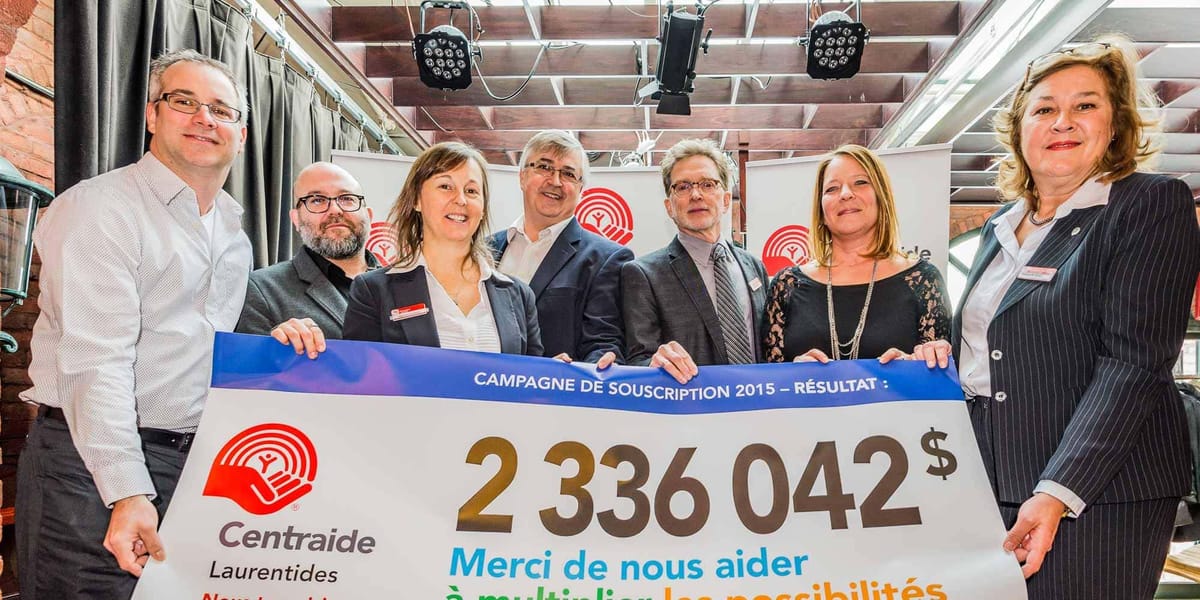 Le comité de la campagne de Centraide Laurentides cette année: Crystian Darveau, Messier Bugatti Dowty - Groupe Safran, Sébas