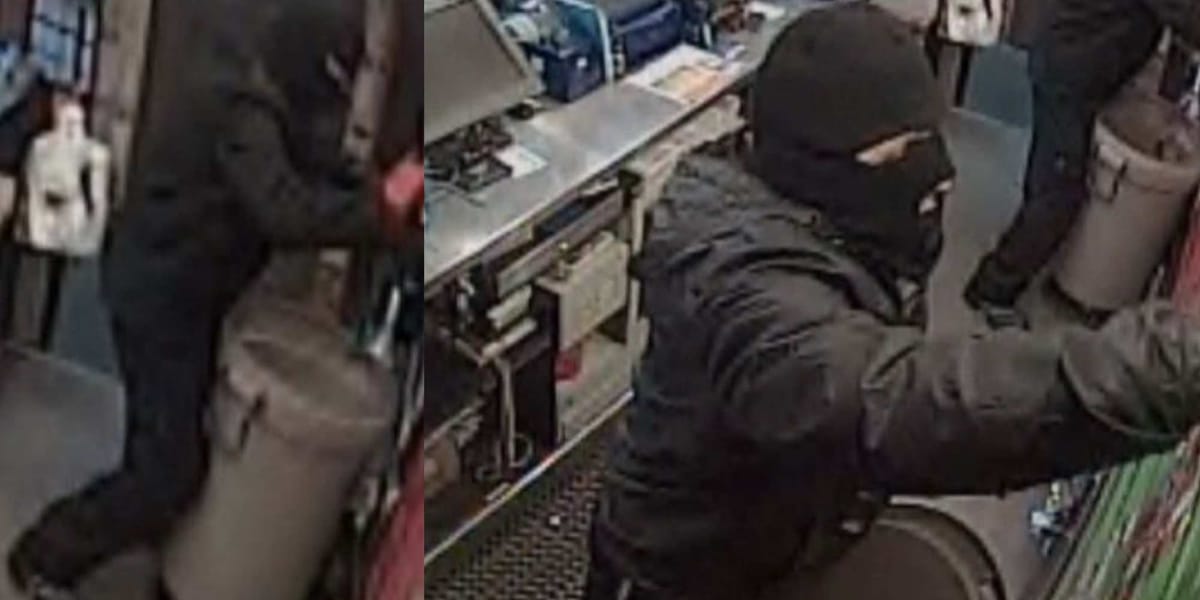 L'un avait des gants rouges, l'autre avait des gants noirs. Ils ont volé des cigarettes le 16 mai 2016.