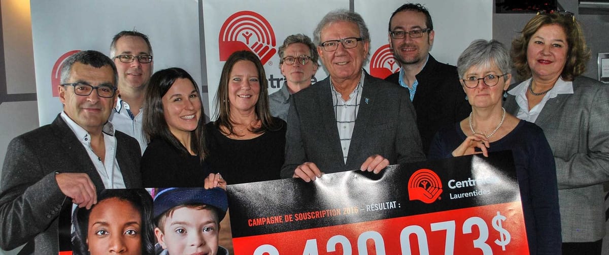 Les membres du cabinet de la campagne de souscription 2016 de Centraide Laurentides: André Arcand(responsable Hydro-Québec),