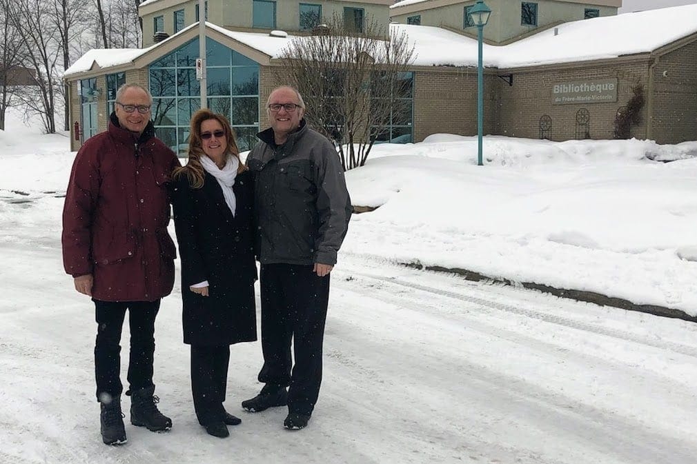 André Marion, Nathalie Lasalle et Mario Fauteux.