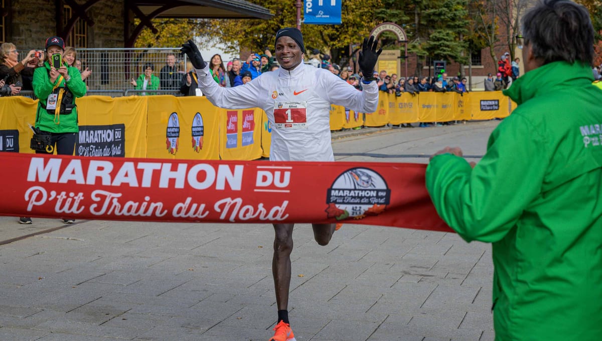 Nouveau record au Marathon du P'tit train du Nord: 2h11m39s