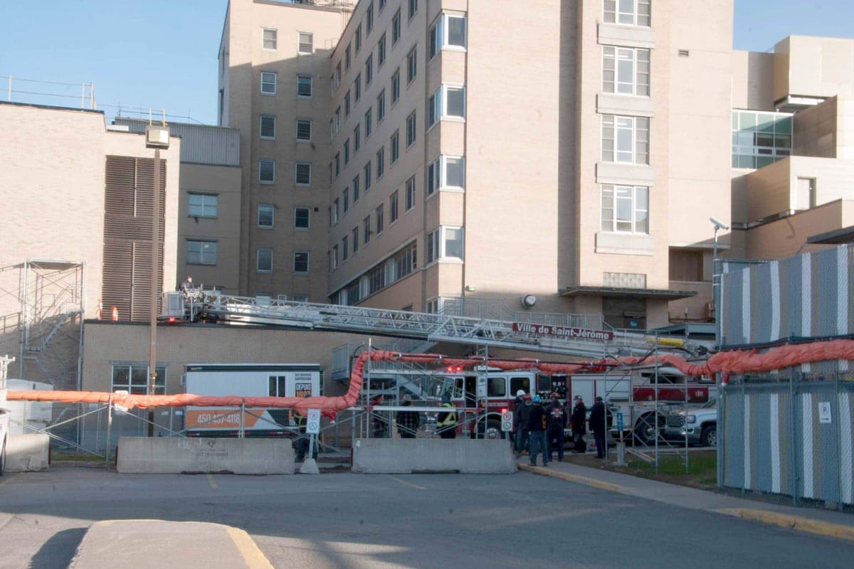 Mort d'un ouvrier tombé du toit au chantier de l'Hôpital de Saint-Jérôme