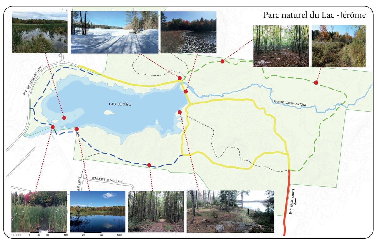 La Ville de Saint-Jérôme annonce 2,5 km de nouveaux sentiers au parc du lac Jérôme d'ici novembre