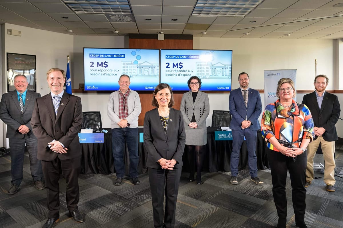 Travaux à venir: de 2009 à 2030, le Cégep de Saint-Jérôme sera passé de 3000 à 6000 étudiants