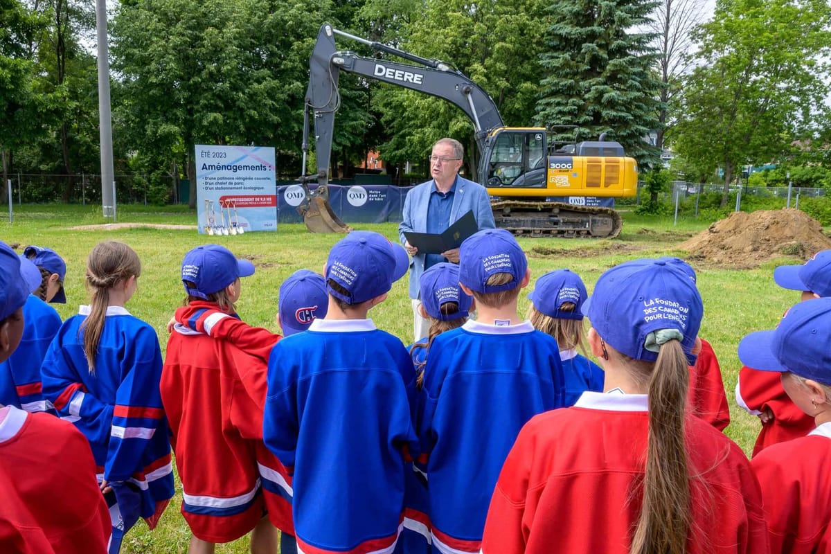 Parc Melançon: une glace artificielle en 2023, un toit en 2024