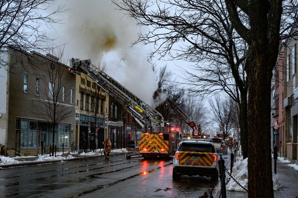 Incendie au centre-ville de Saint-Jérôme, une femme est morte