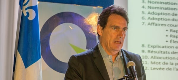 Pierre Karl Péladeau était l'orateur invité de l'assemblée générale du Parti québécois de Saint-Jérôme, le dimanche 16 novemb