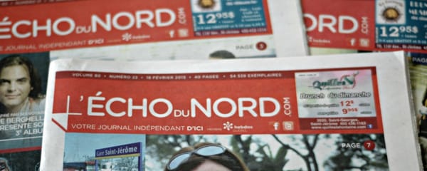 Le numéro du 24 février 2015 de L'Écho du Nord sera le dernier.