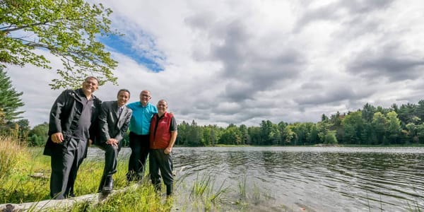 Les élus de Saint-Jérôme impliqués dans le dossier du parc-nature: François Poirier, de l'urbanisme, le maire Stéphane Maher,