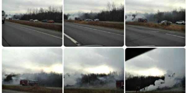 Une personne restée anonyme a transmis une photo de l'incident à la page Facebook Spotted st-jérome.