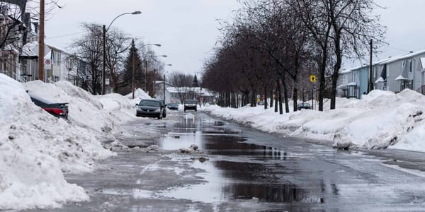 L'avenue du Parc dans le quartier de Saint-Antoine, à Saint-Jérôme, le 20 février 2016.