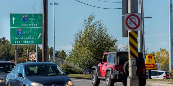 Pas d'accès à la 15 Nord par de Martigny Ouest