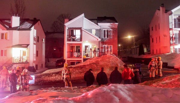 Incendie sur la rue Isaac-Jogues