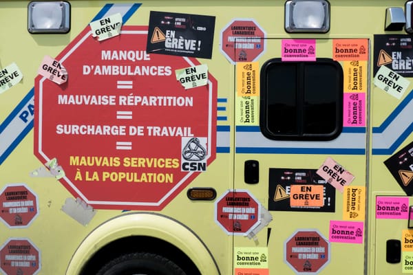 Ces petites choses que les paramédics en grève ont le droit de ne plus faire