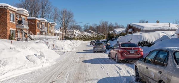 Rue Jean-Guy: encore enneigée