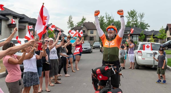 Christian Lalonde: à vélo de Vancouver à Saint-Janvier ...à Terre-Neuve!