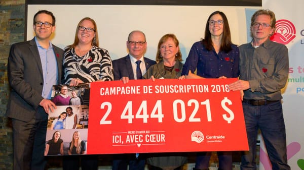 Centraide Laurentides a recueilli 2,44 M$ pour aider les plus mal pris
