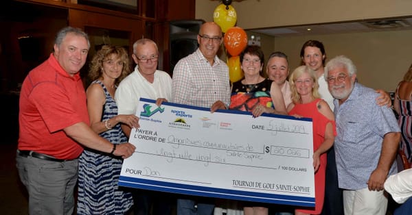 Un 20e tournoi de golf qui rapporte 20 026$ aux organismes de Sainte-Sophie