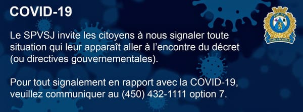 Les policiers de Saint-Jérôme passent en mode répression pour appliquer les règles de la COVID-19