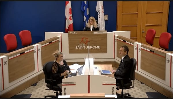 Conversation autour de l'assemblée du conseil municipal de Saint-Jérôme du 15 décembre 2020