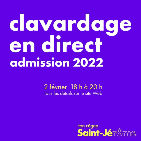 Rentrée en présence depuis lundi et clavardage en direct au Cégep de Saint-Jérôme ce mercredi soir