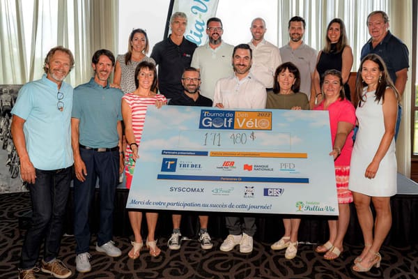 Au golf et à vélo,  171 480$ pour Pallia-Vie