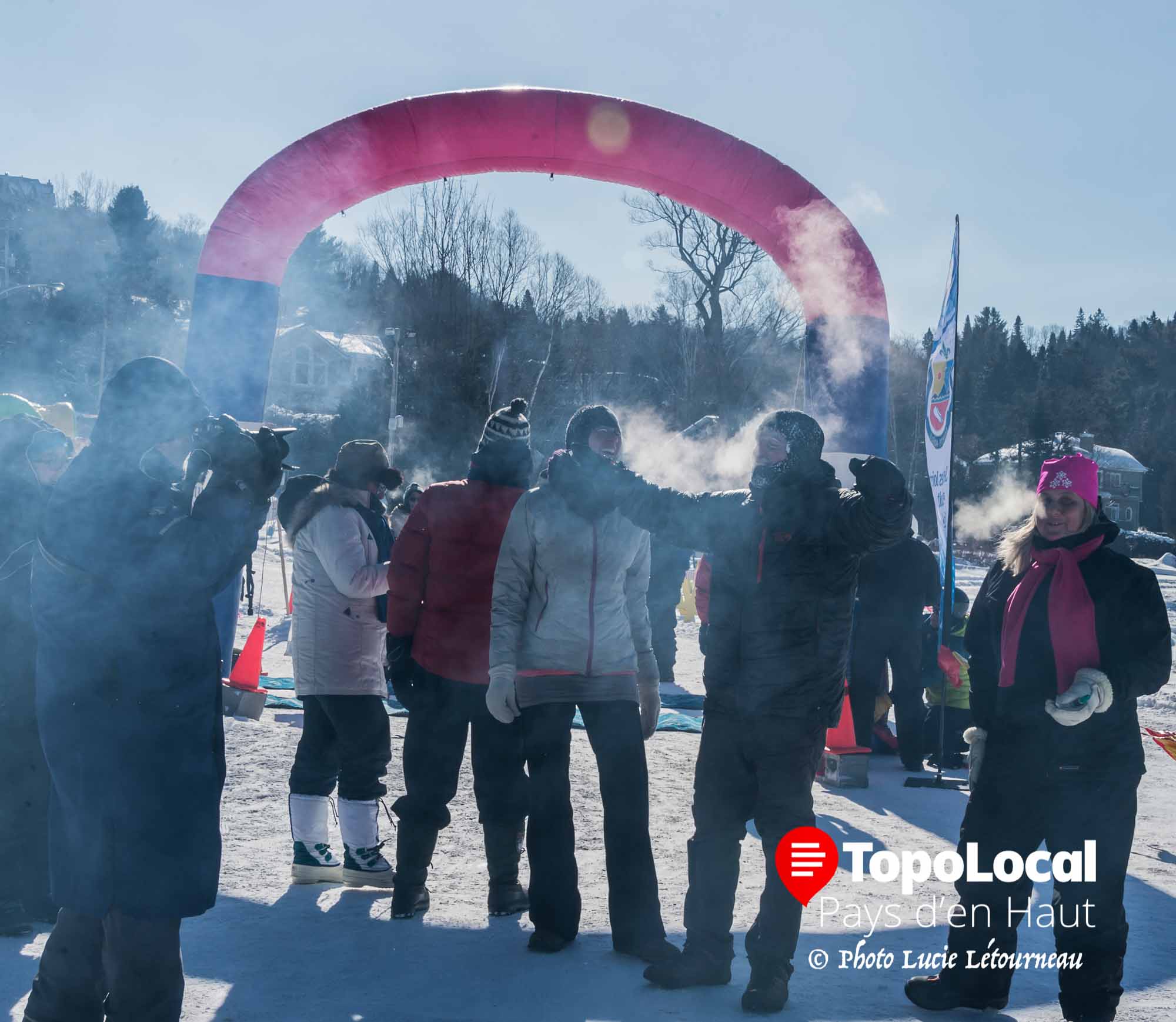 Pour les premières courses du matin, l'évidence du froid était très visible.