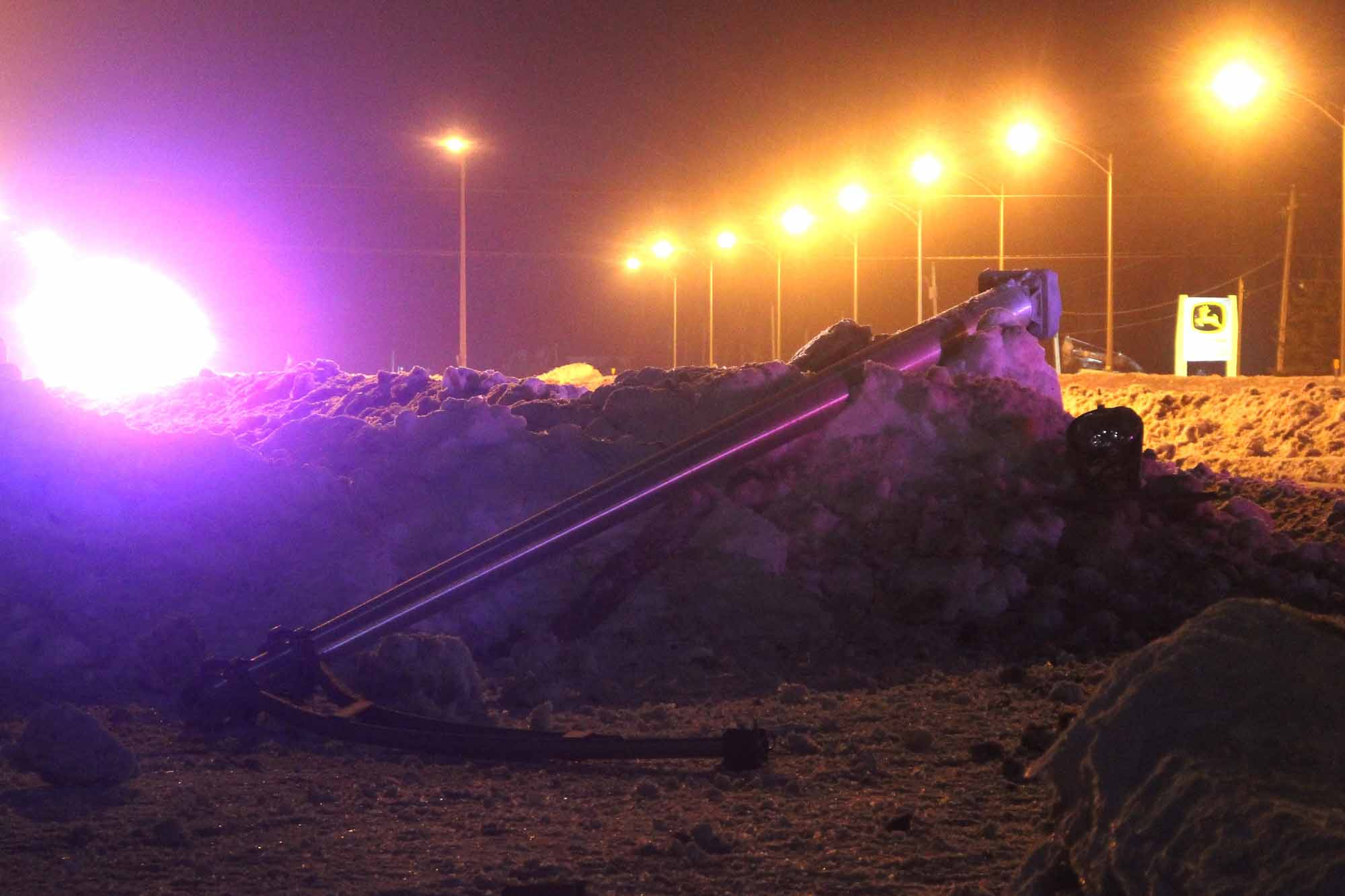 camion-fauche-lampadaire-sainte-agathe