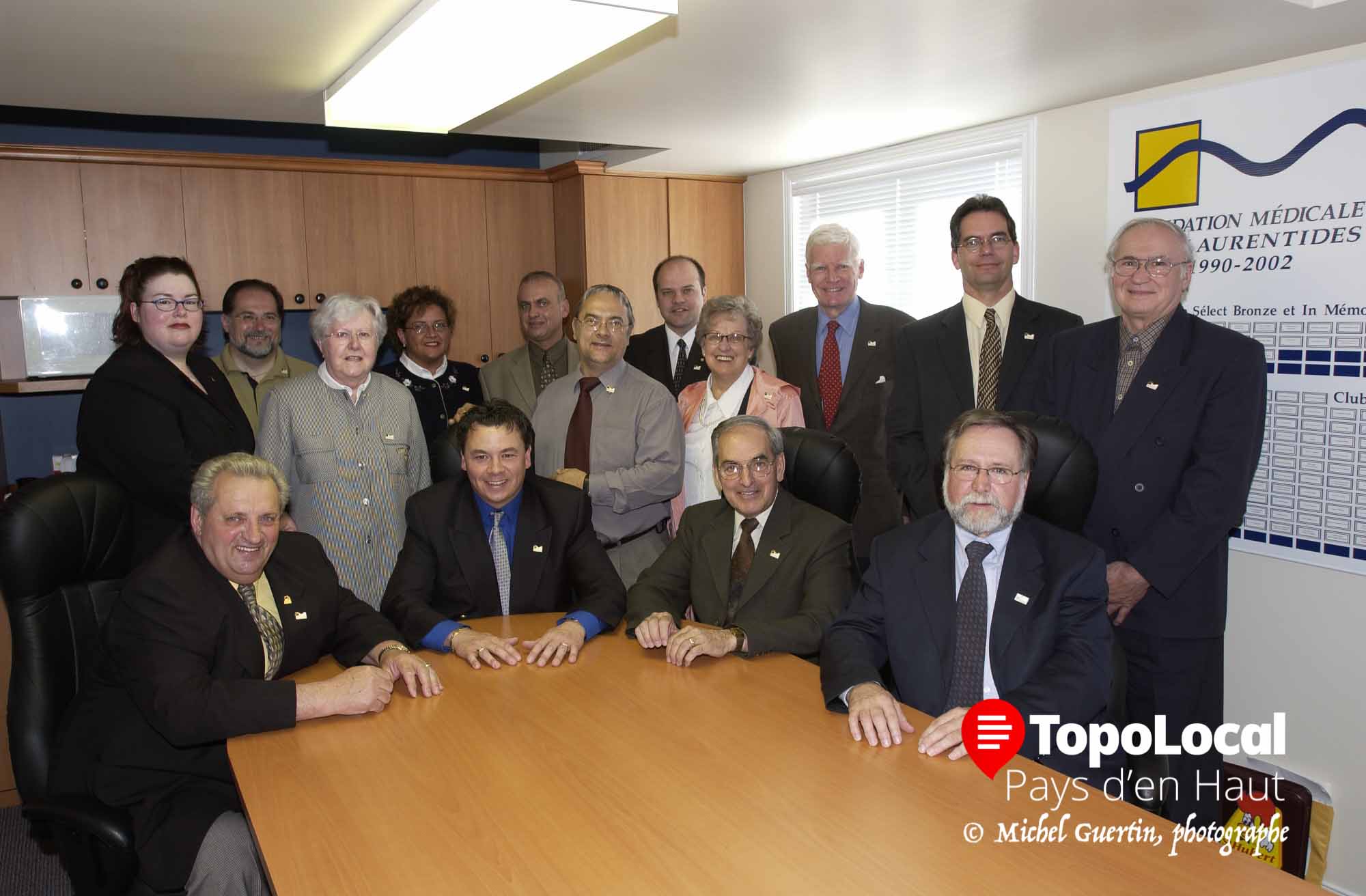 En 2002, alors qu'elle siégeait déjà au conseil d'administration de la Fondation Médicale des Laurentides.