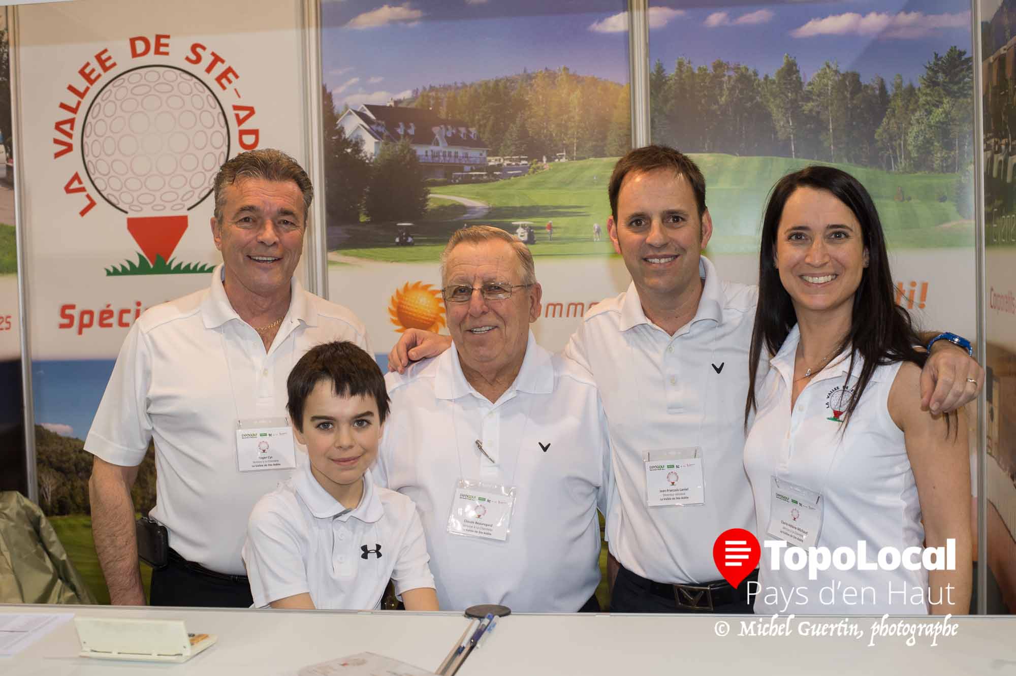 Le club de golf La Vallée de Sainte-Adèle était bien représenté. On y reconnaît: Roger Cyr, Louis-Alexandre Laniel ( la relève ), Claude Beauregard, Jean-François Laniel et Claire-Hélène Michaud.