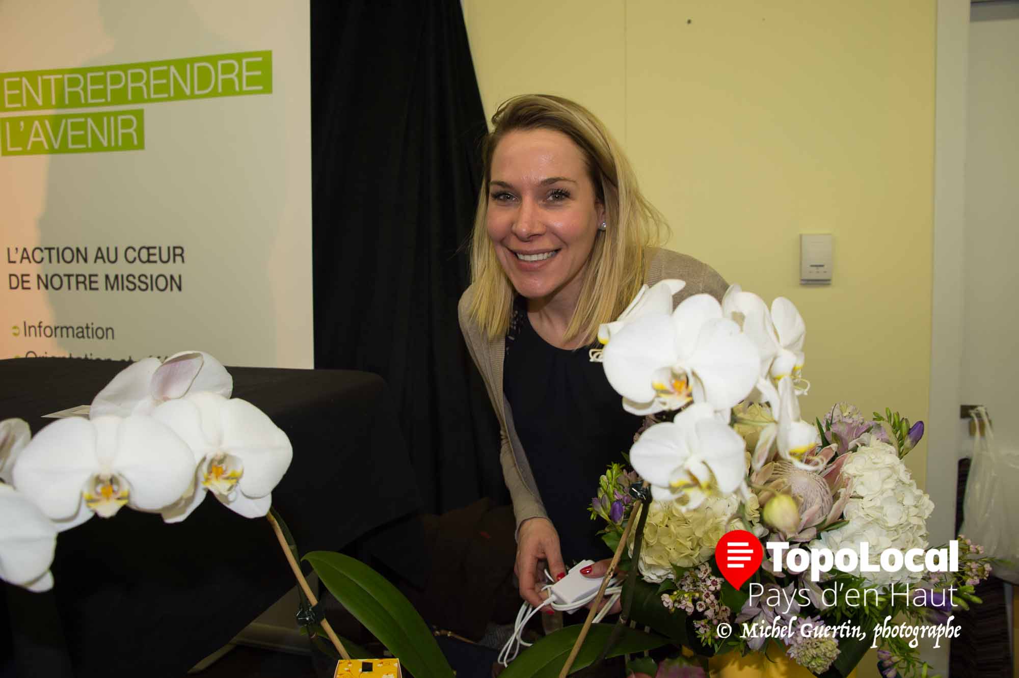 Annie Lord, d'Atelier Floral de Val-David a aussi remporté le prix Coup de coeur du jury.