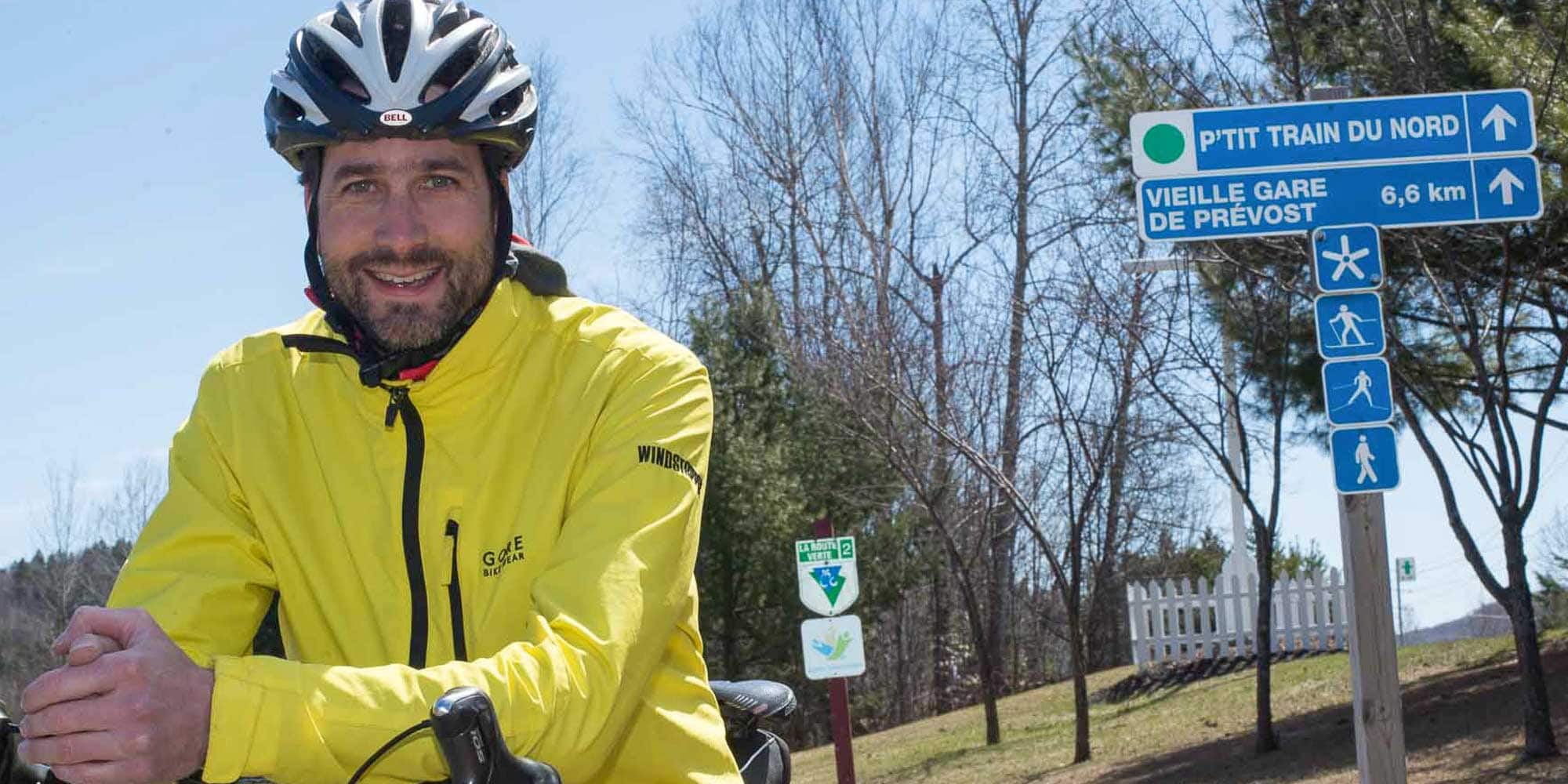 Jean-Sébastien Thibault, à la fin avril 2016, alors que les arbres n'avaient pas encore toutes leurs feuilles.