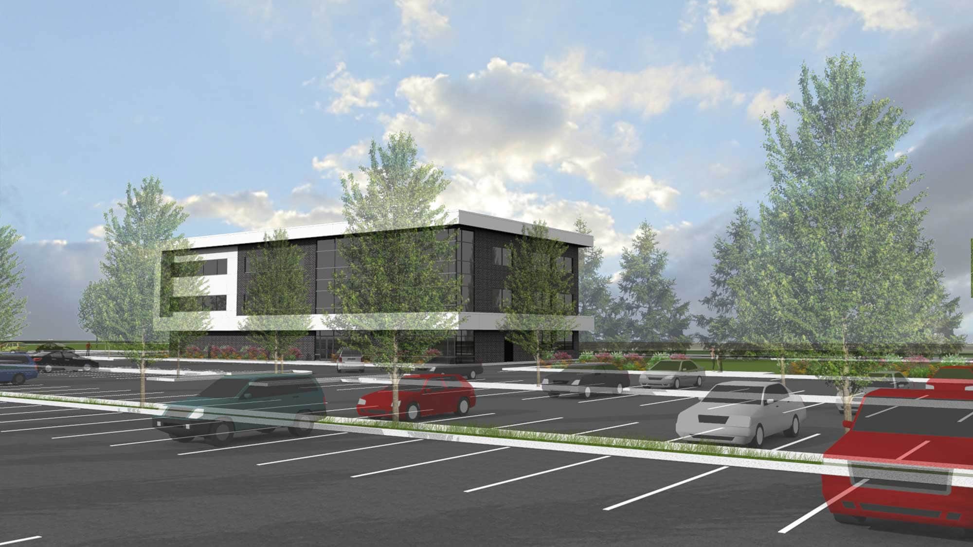 La clinique que le promoteur Médifice se dit prêt à construire dès l’octroi d’un permis d’imagerie médicale. Dans une seconde phase, un autre bâtiment semblable s’ajouterait à côté.