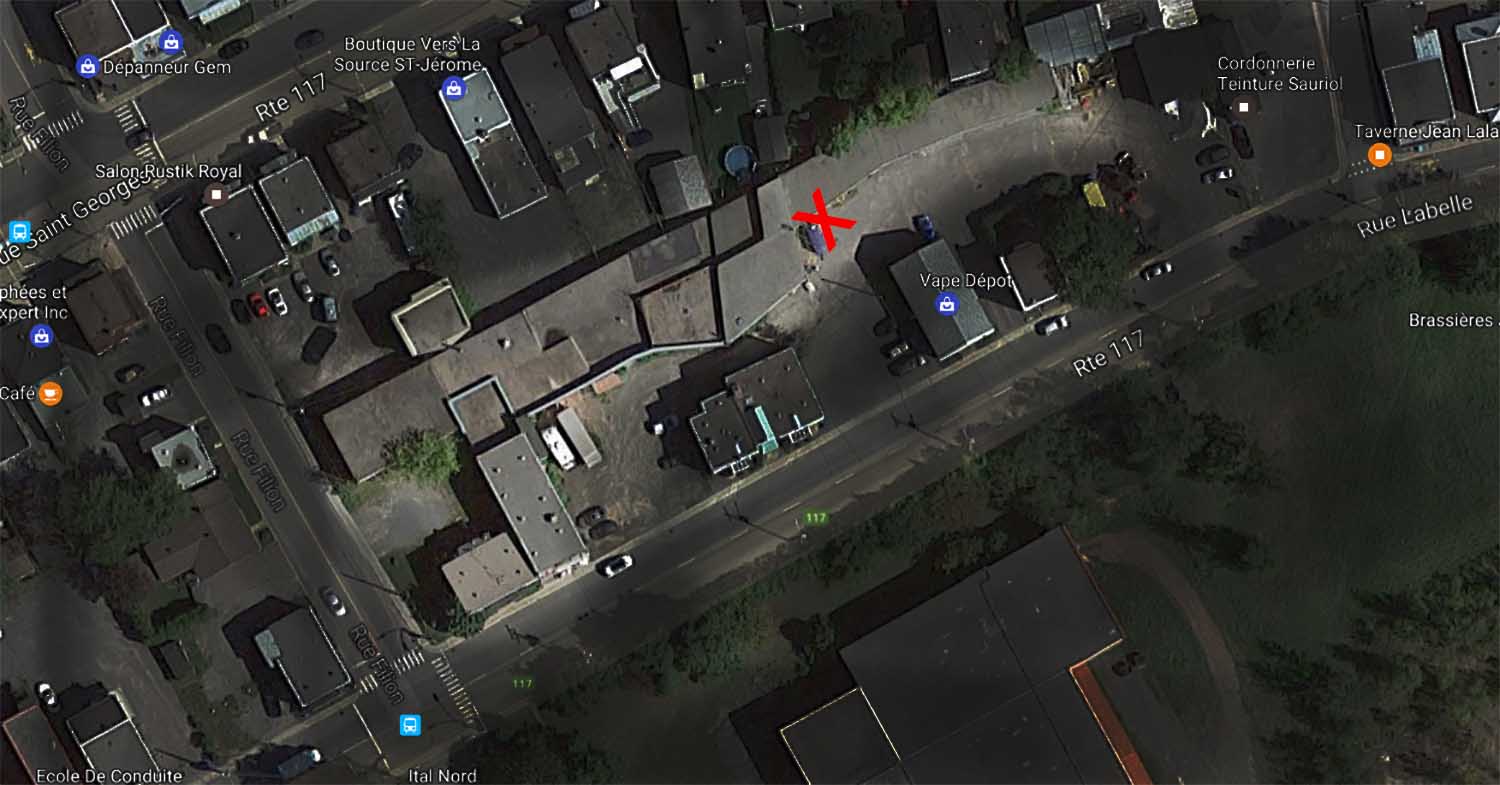 L'édifice longiligne qui s'étend entre les rues Filion et Moreau.