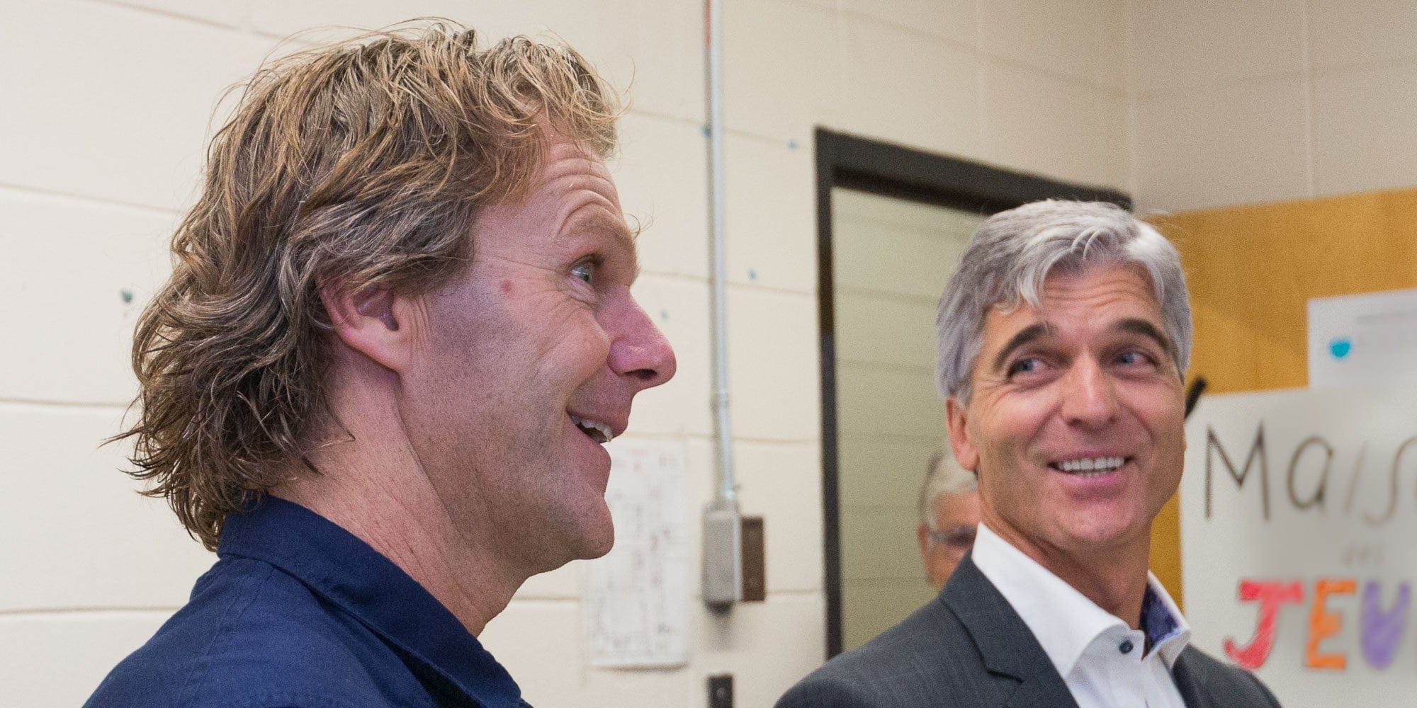 Pierre Lavoie et Sylvain Allaire, en octobre 2016.