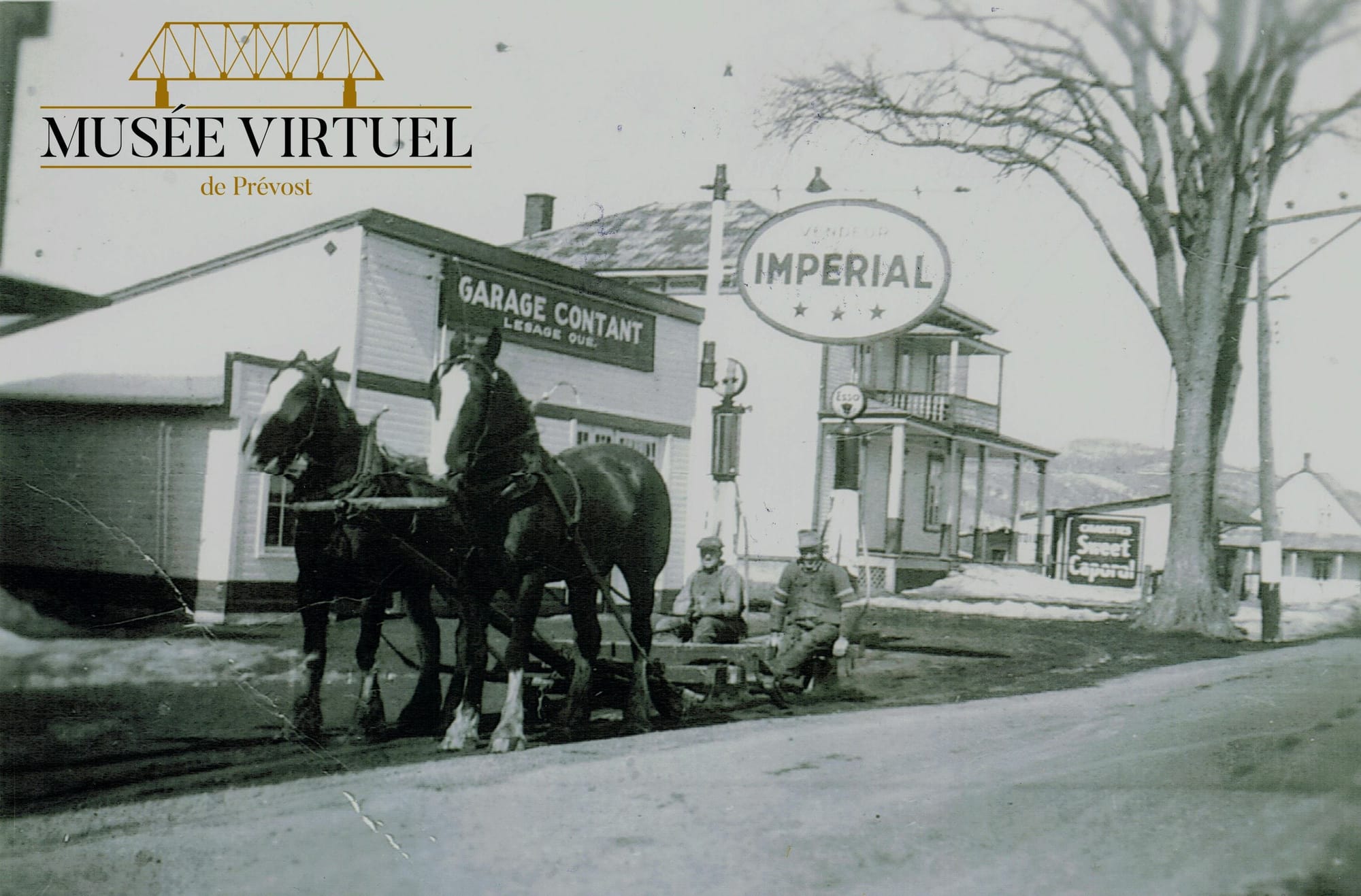 Euclide et Léopold Lesage, vers 1925.