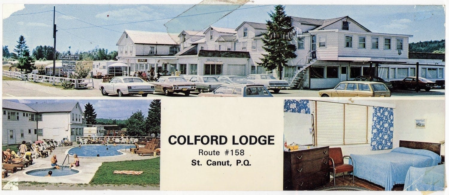 Carte postale du Colford Lodge, à Saint-Canut.