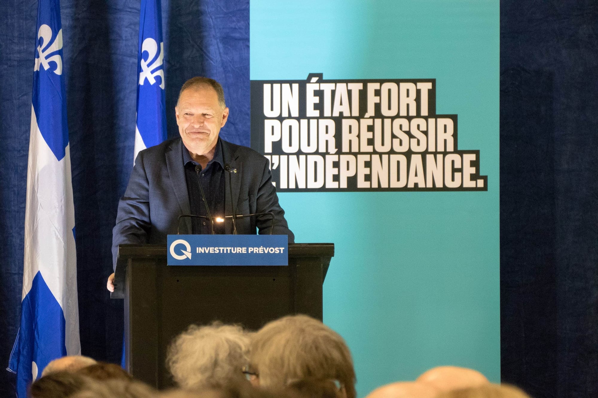 Une fois les votes effectués, il fallait les compter. Le député de Saint-Jérôme a entretenu la foule de son sujet préféré: Saint-Jérôme. Il a aussi souhaité voir 10 députés péquistes dans les Laurentides au lendemain du 1er octobre 2018.