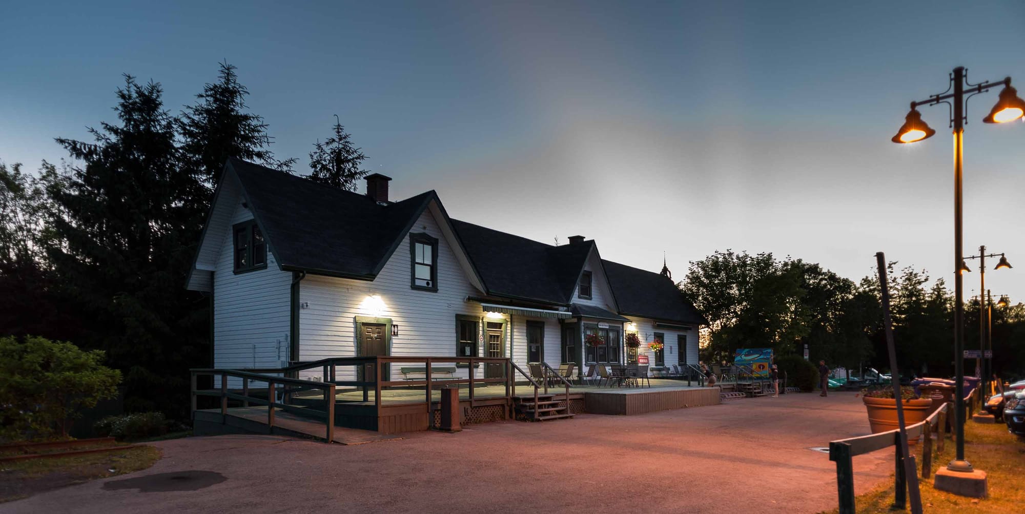 La Place de la Gare de Prévost, le 28 juin 2018.