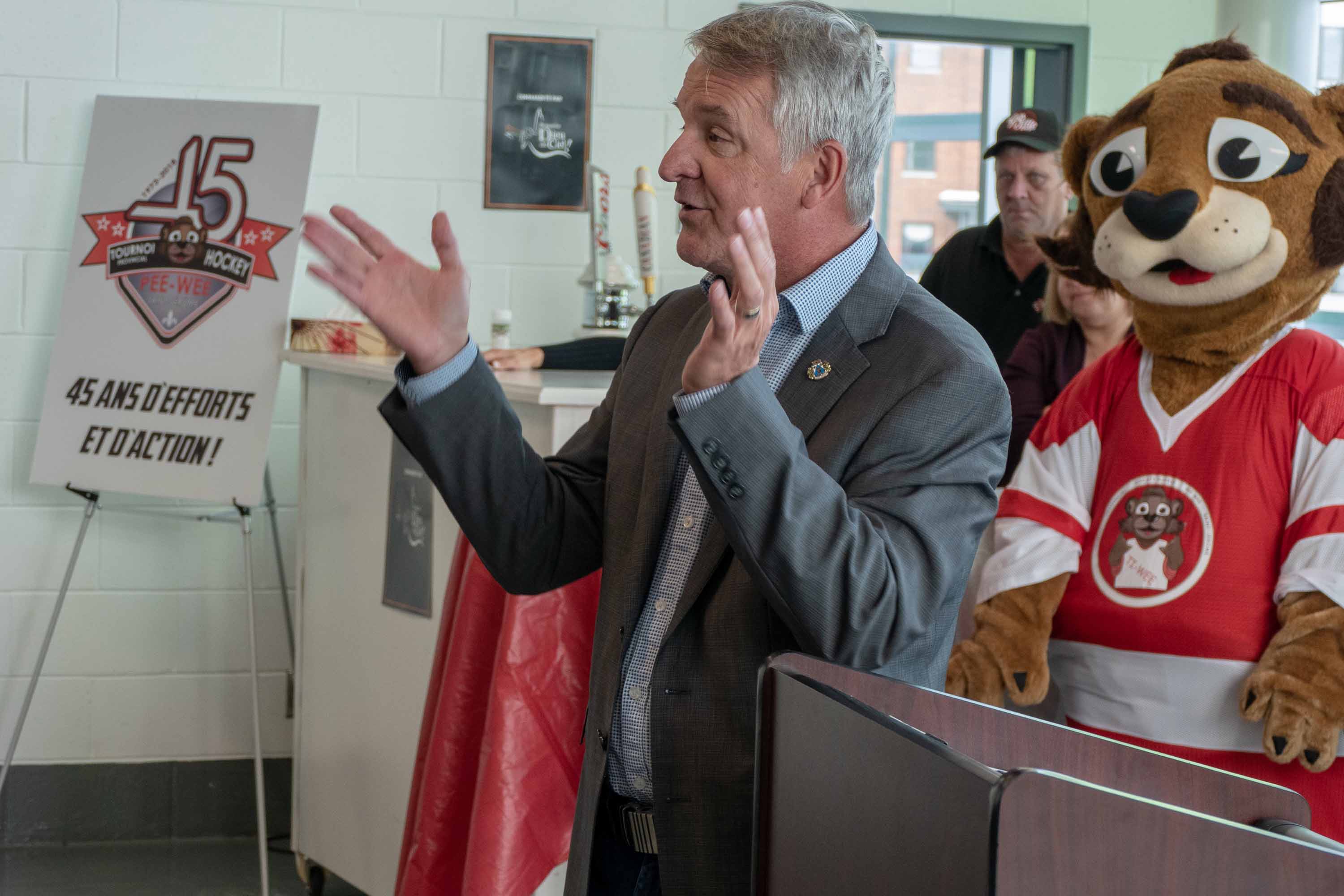 Le maire suppléant de Saint-Jérôme Gilles Robert a salué l'effort de tous pour garantir le succès d'un tel événement.