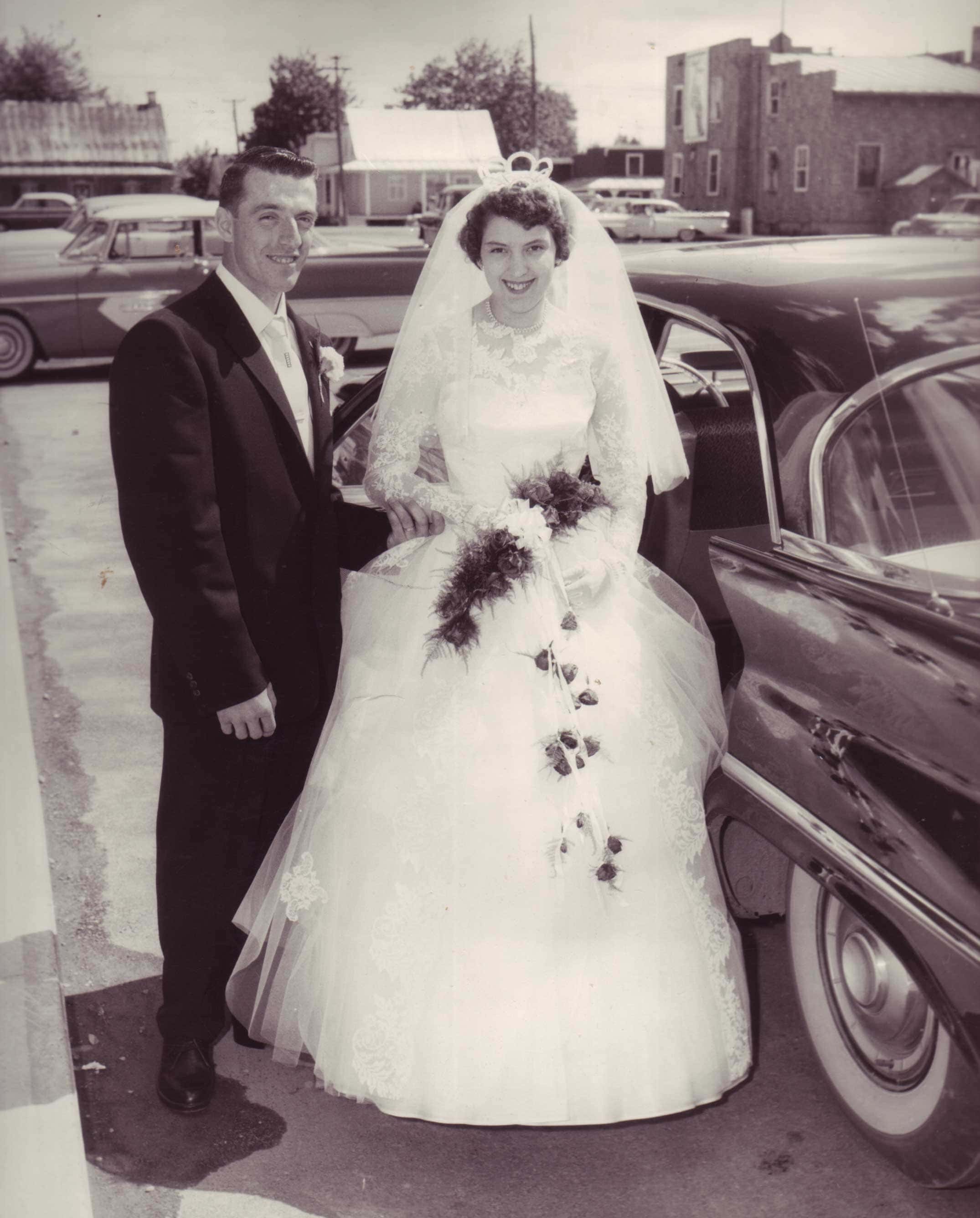 Leur mariage en 1960.